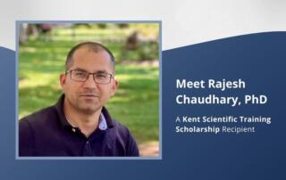 Kent Scientific scholarship winner Rajesh Chaudhary FI