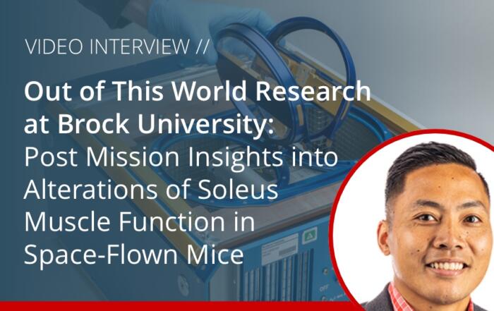 Out of This World Research at Brock University: Post Mission Insights into Alterations of Soleus Muscle Function in Space-Flown Mice