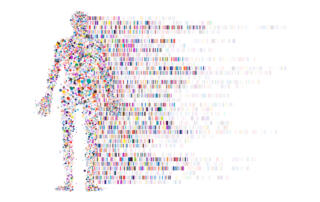 Dna test infographic. Genome sequence map.