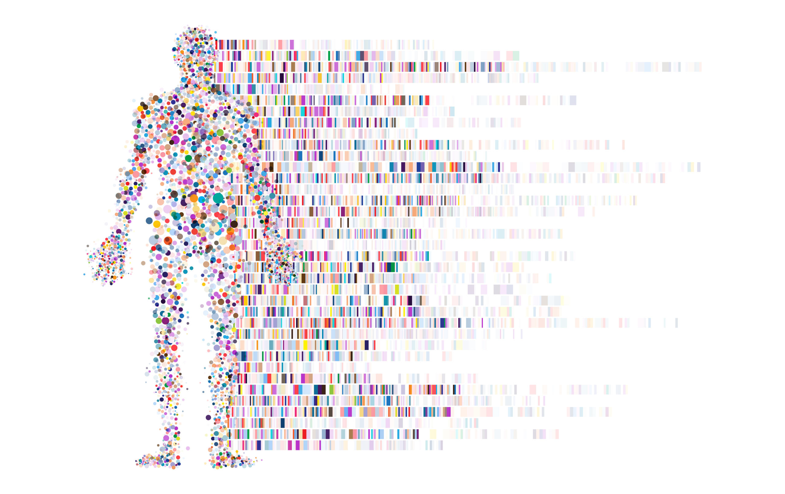 Dna test infographic. Genome sequence map.