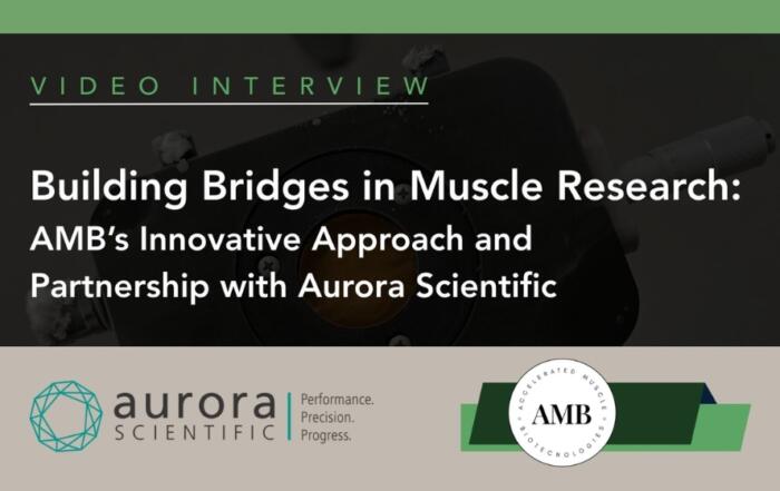 Building Bridges in Muscle Research: The Story Behind AMB’s Innovative Approach and Partnership with Aurora Scientific